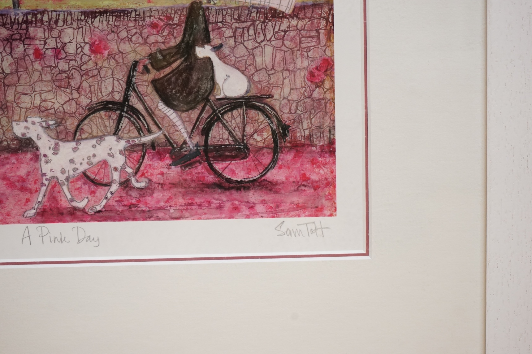 Sam Toft (b.1964), ‘A Pink Day’, limited edition print, 362/395, signed and numbered in pencil, 33 x 33cm